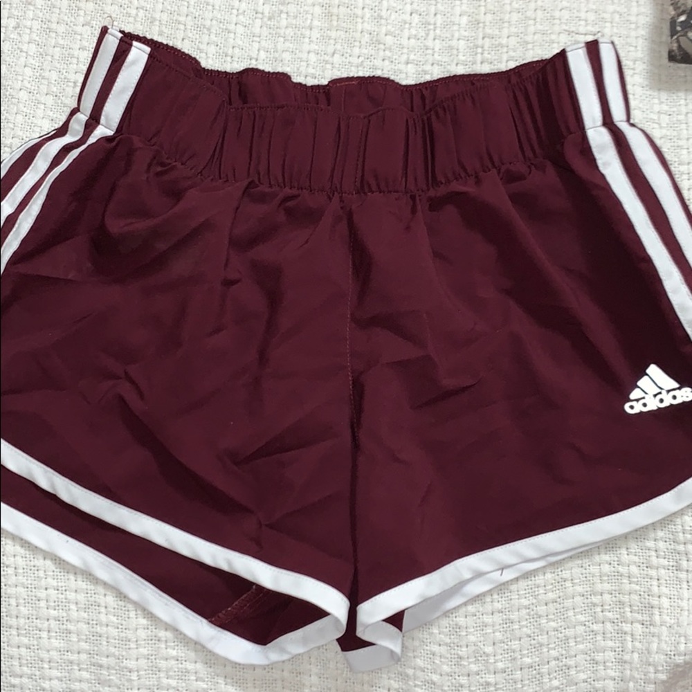 Adidas maroon shorts